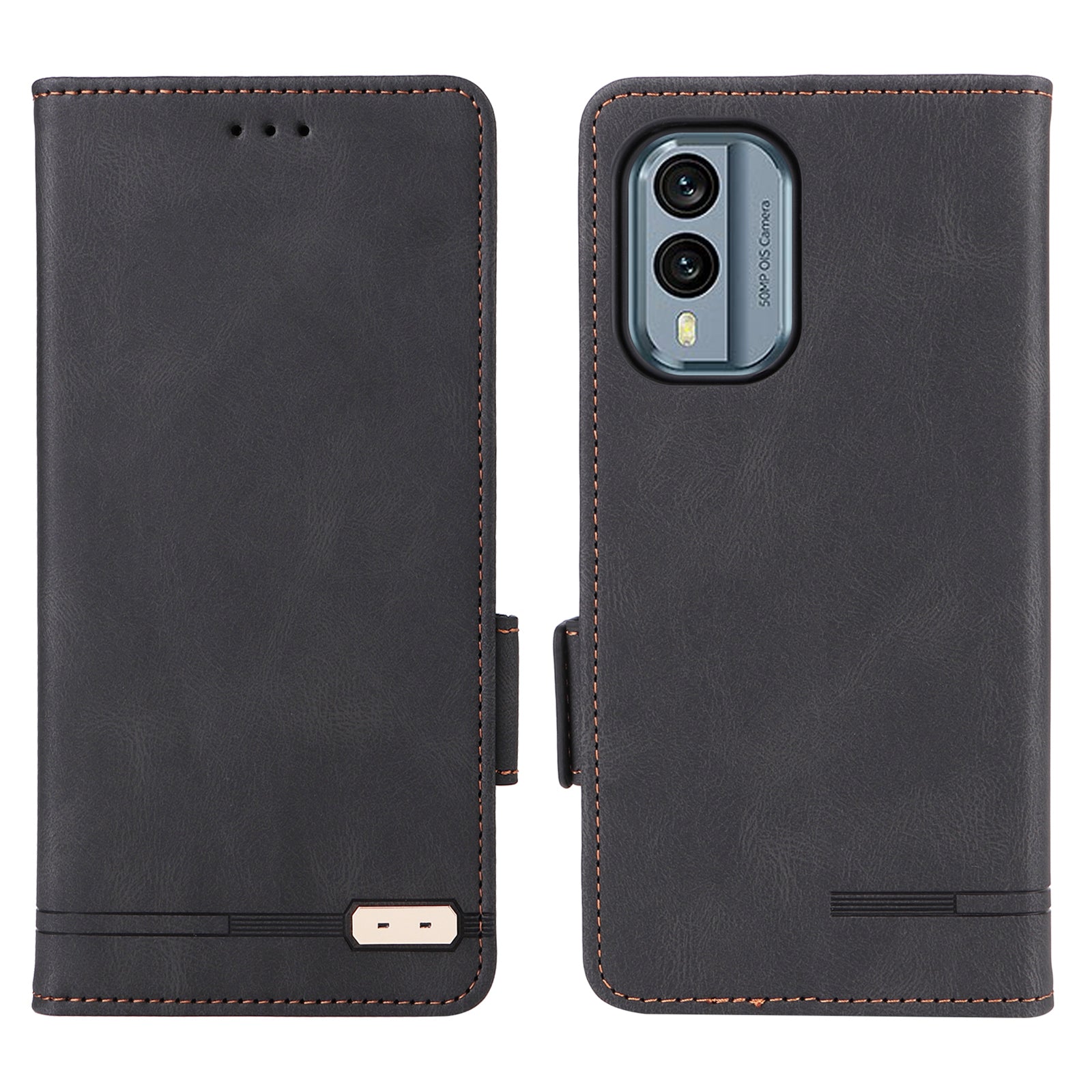 Full Protection Phone Cover for Nokia X30 5G Hardware Decor Dual Magnetic Clasp Flip Leather Wallet Case with Stand Full Protection Phone Cover for Nokia X30 5G Hardware Decor Dual Magnetic Clasp Flip Leather Wallet Case with Stand